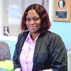 Cosmetology instructor, Tishma McGarrell