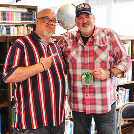 Neil Callahan and Simon Ellis, winner of the America's 250 Contest