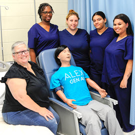 Group of Nursing Assistance Students with their instructor